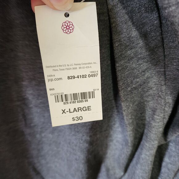 Made for Life Women’s Hooded Sweater Size XL Gray Long Sleeve Lightweight NWT - Picture 8 of 8